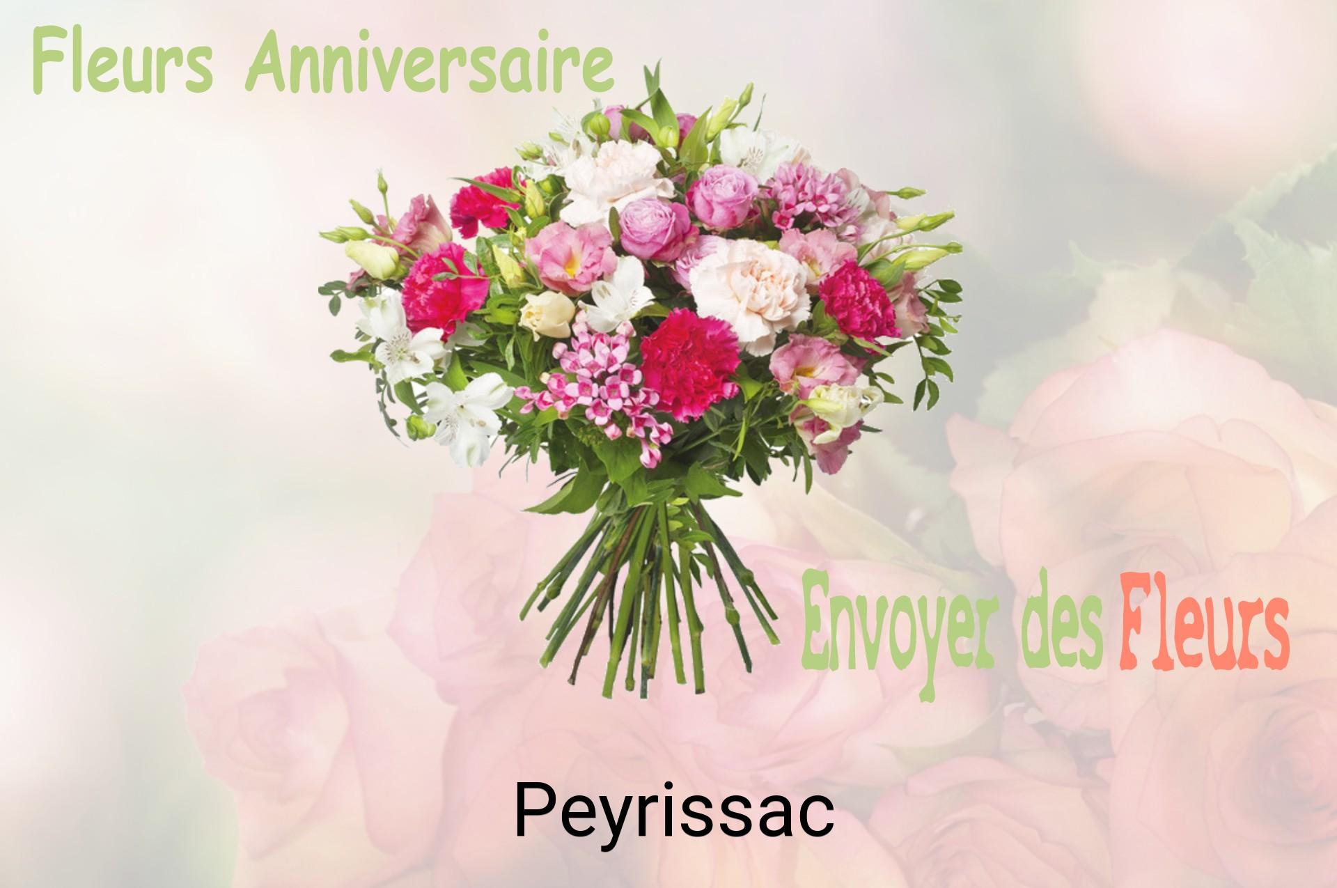 Bouquet de fleurs d’anniversaire livré à Peyrissac