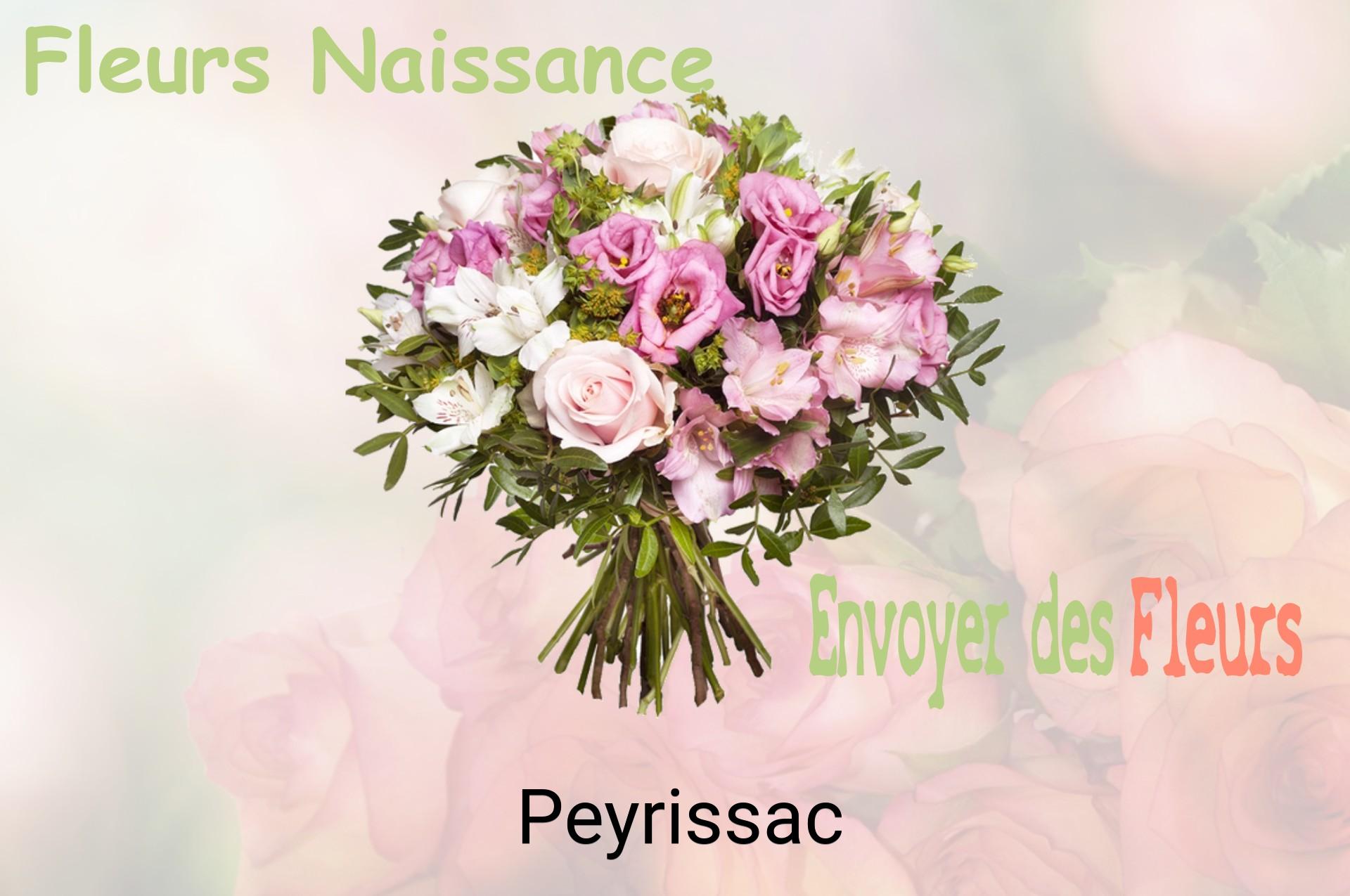 Bouquet de fleurs de naissance livré à Peyrissac